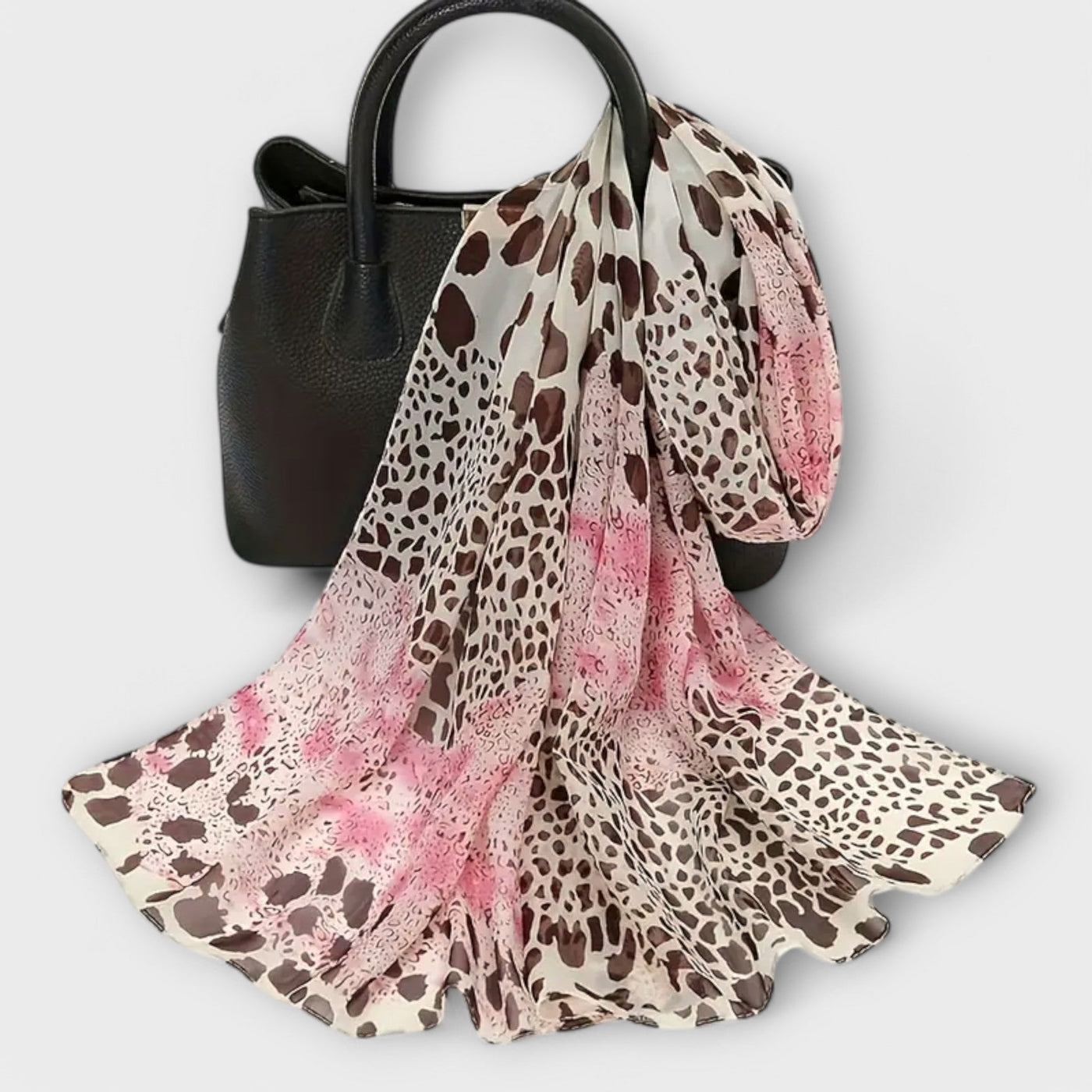 Marguerite | Leopard Chiffon Scarf