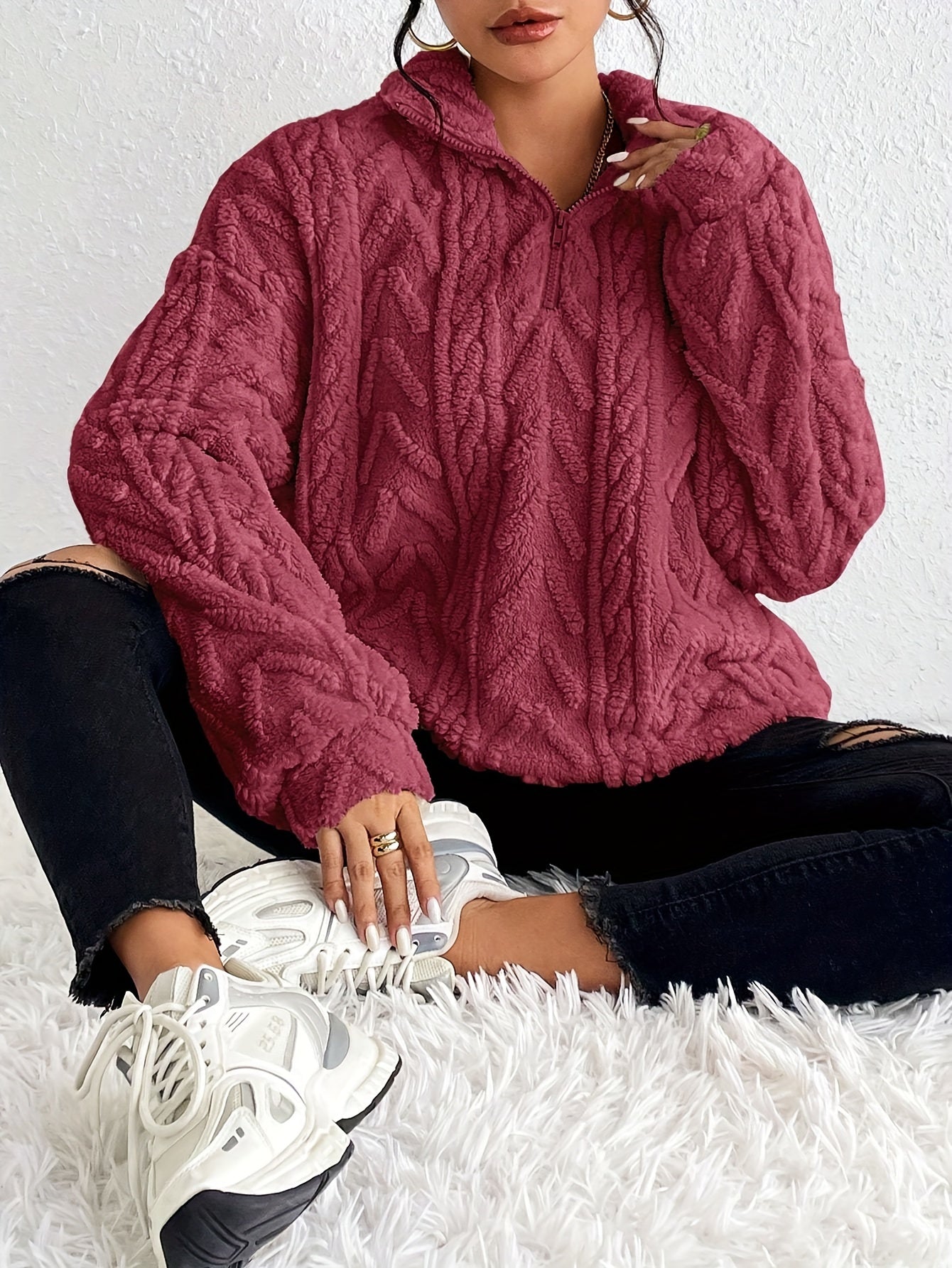 Pauline | Elegant Fleece Sweater