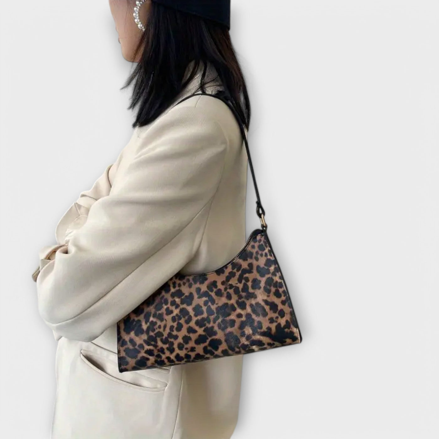 Nathalie | French Style Leopard Shoulder Bag