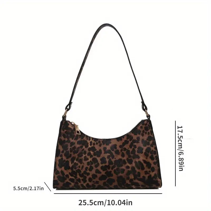 Nathalie | French Style Leopard Shoulder Bag