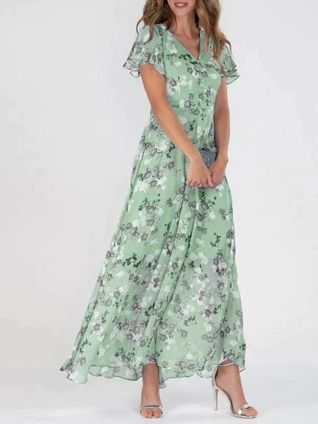 Kaitlyn | Elegant Floral Maxi Dress