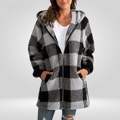 Véronique | Comfortable Checked Jacket