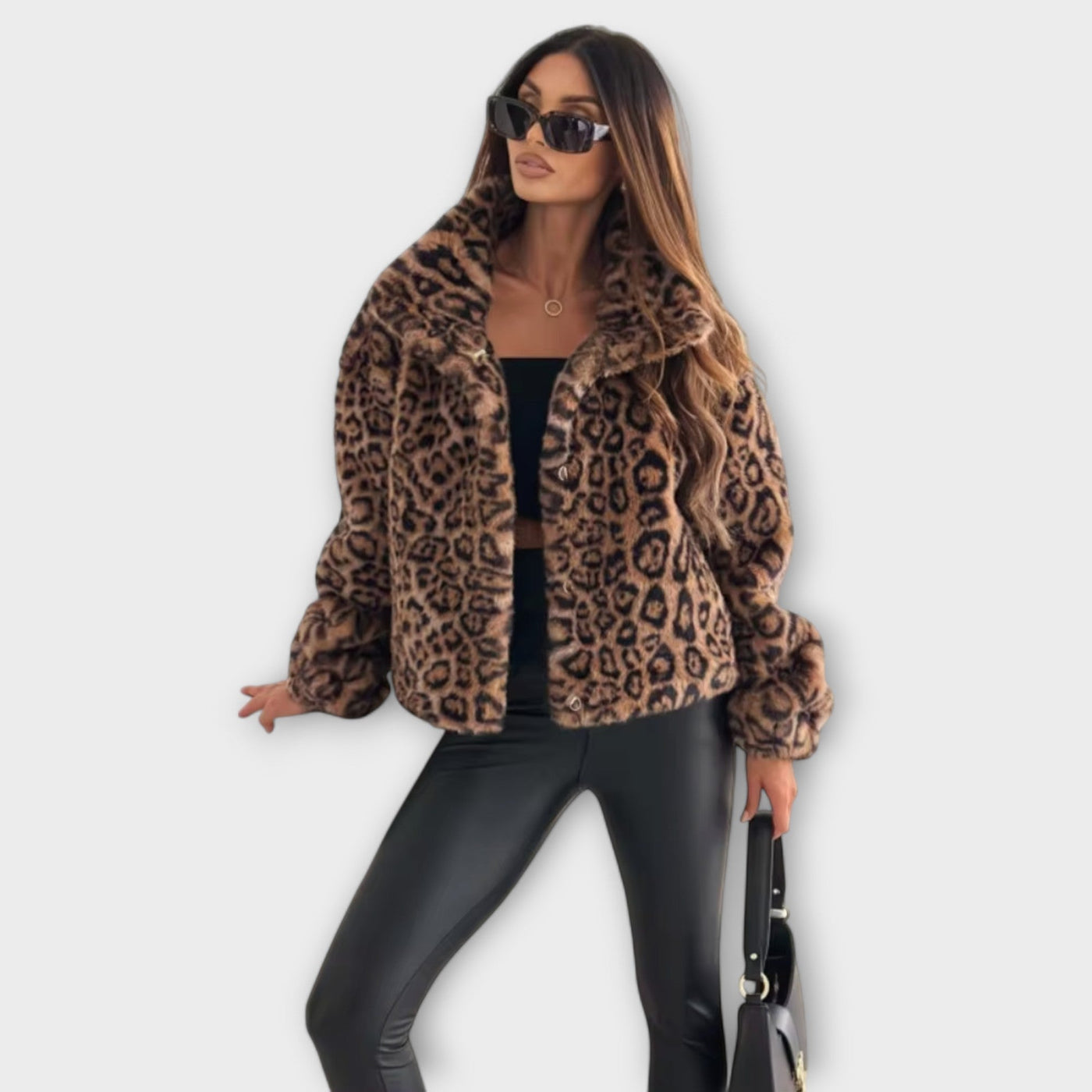 Corinne | Leopard Fur Jacket