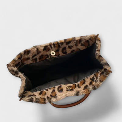 Rosalie | Chic Leopard Plush Tote