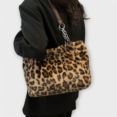 Patricia | Leopard Faux Fur Tote