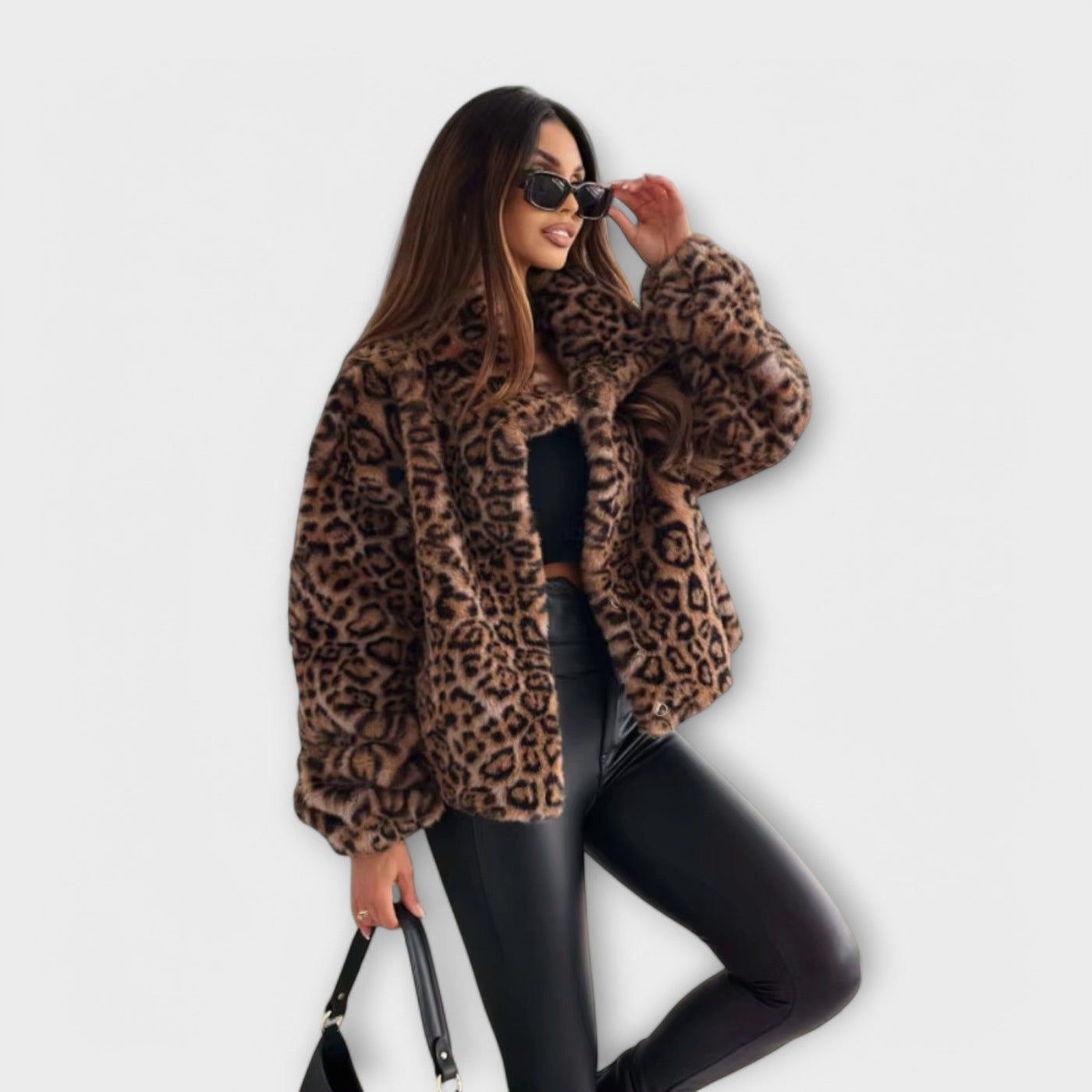 Corinne | Leopard Fur Jacket