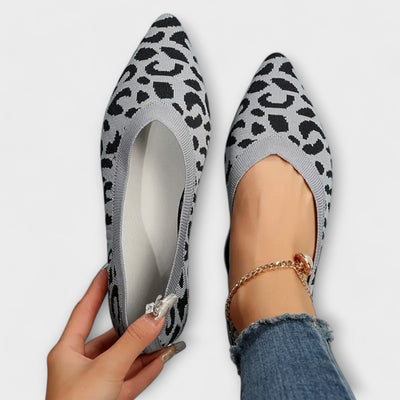 Patricia | Pointed Leopard Print Flats