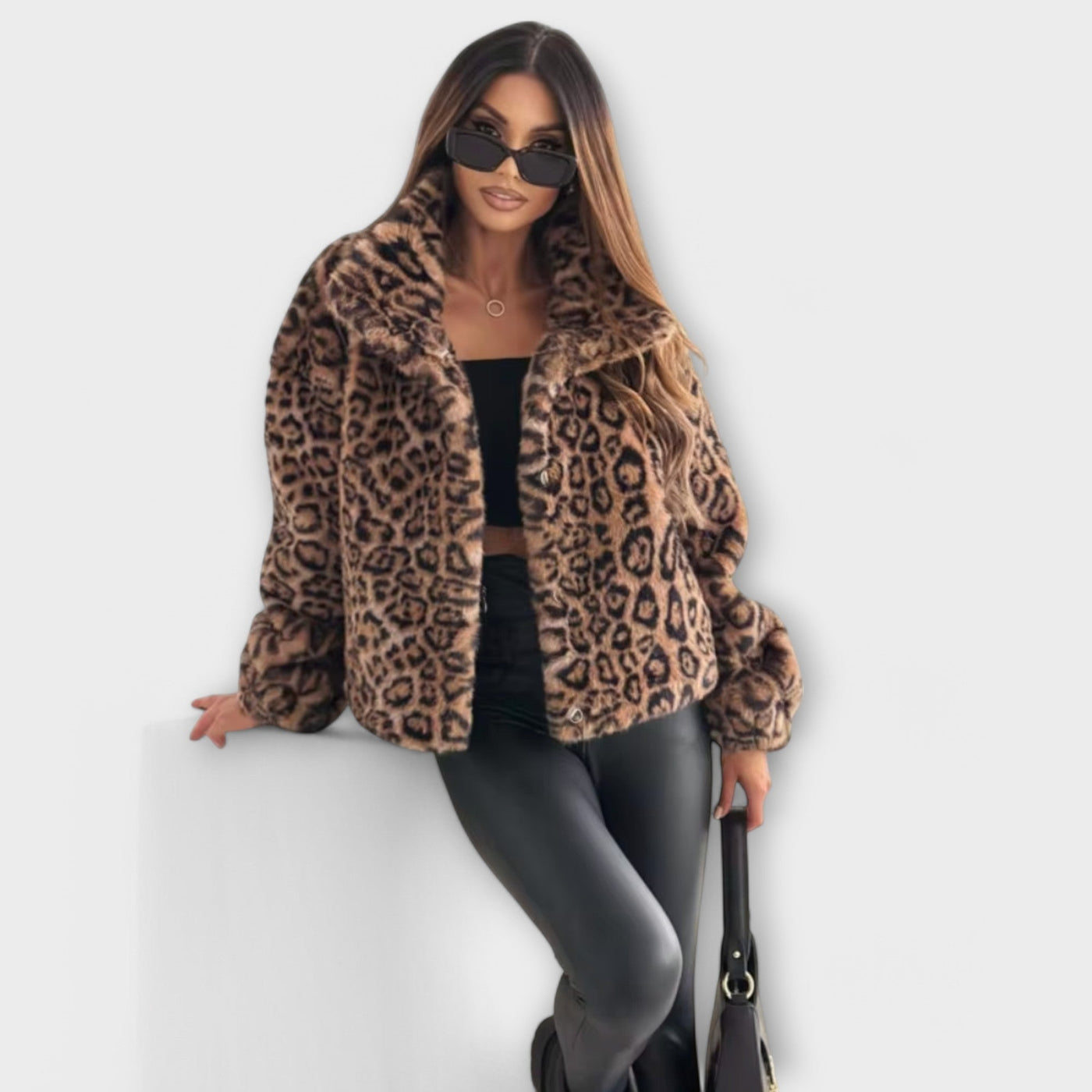 Corinne | Leopard Fur Jacket