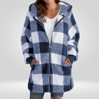 Véronique | Comfortable Checked Jacket