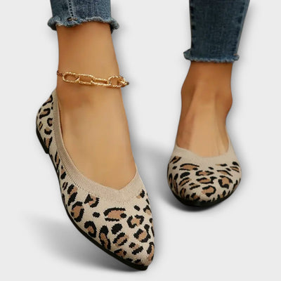 Patricia | Pointed Leopard Print Flats