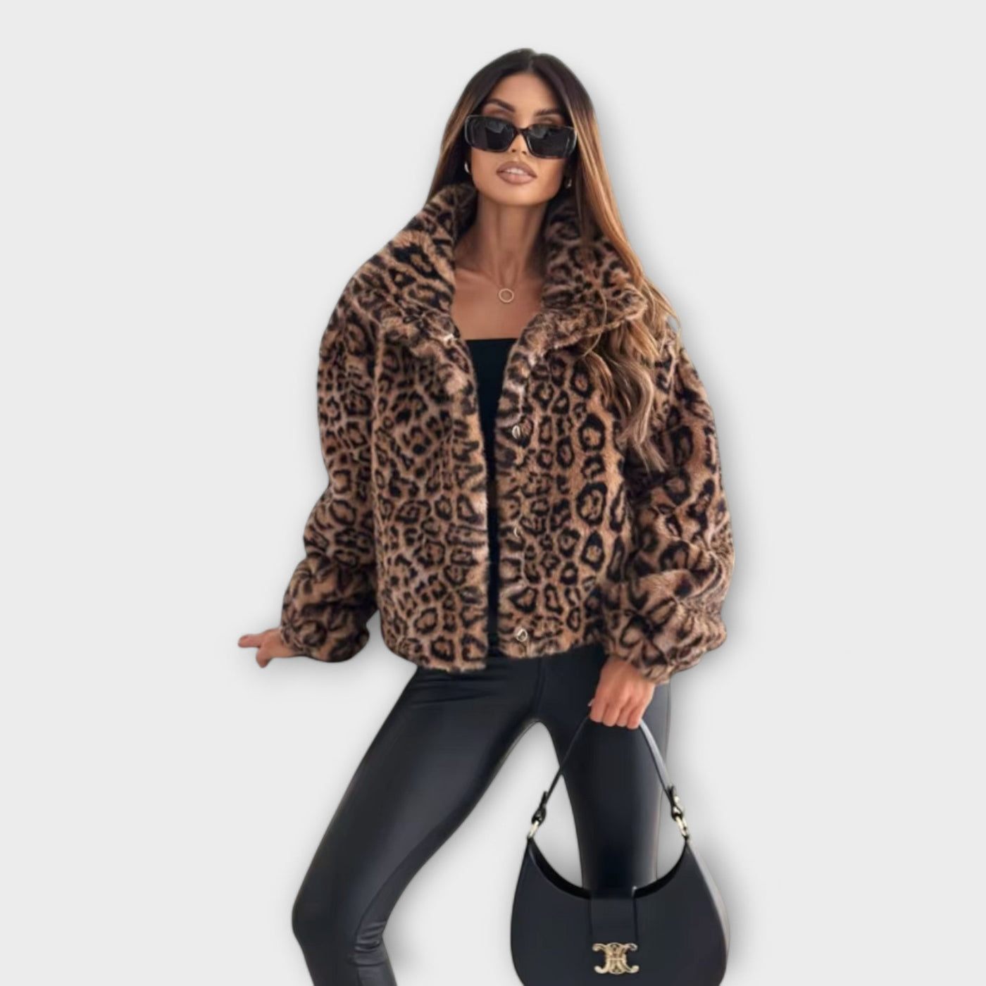 Corinne | Leopard Fur Jacket