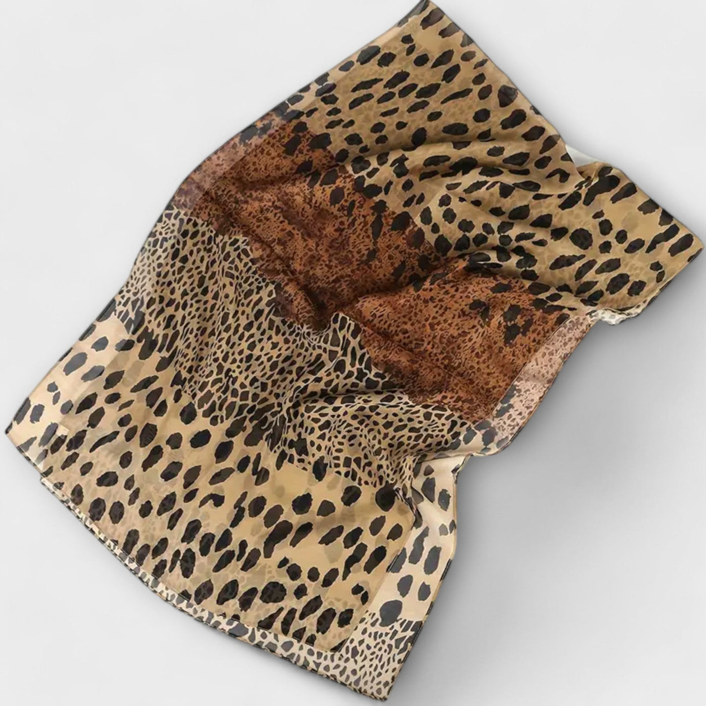 Manon | Bohemian Leopard Chiffon Scarf