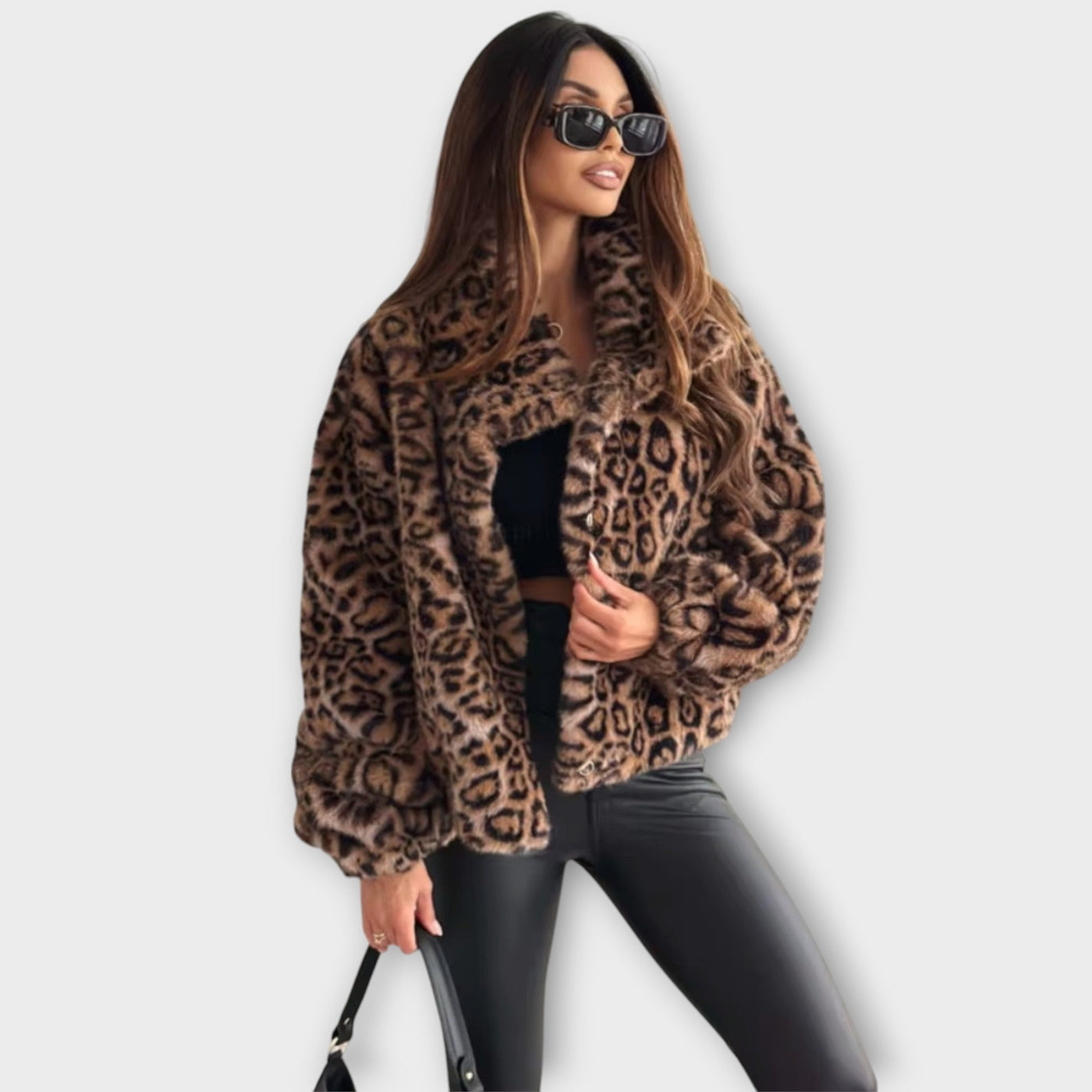 Corinne | Leopard Fur Jacket