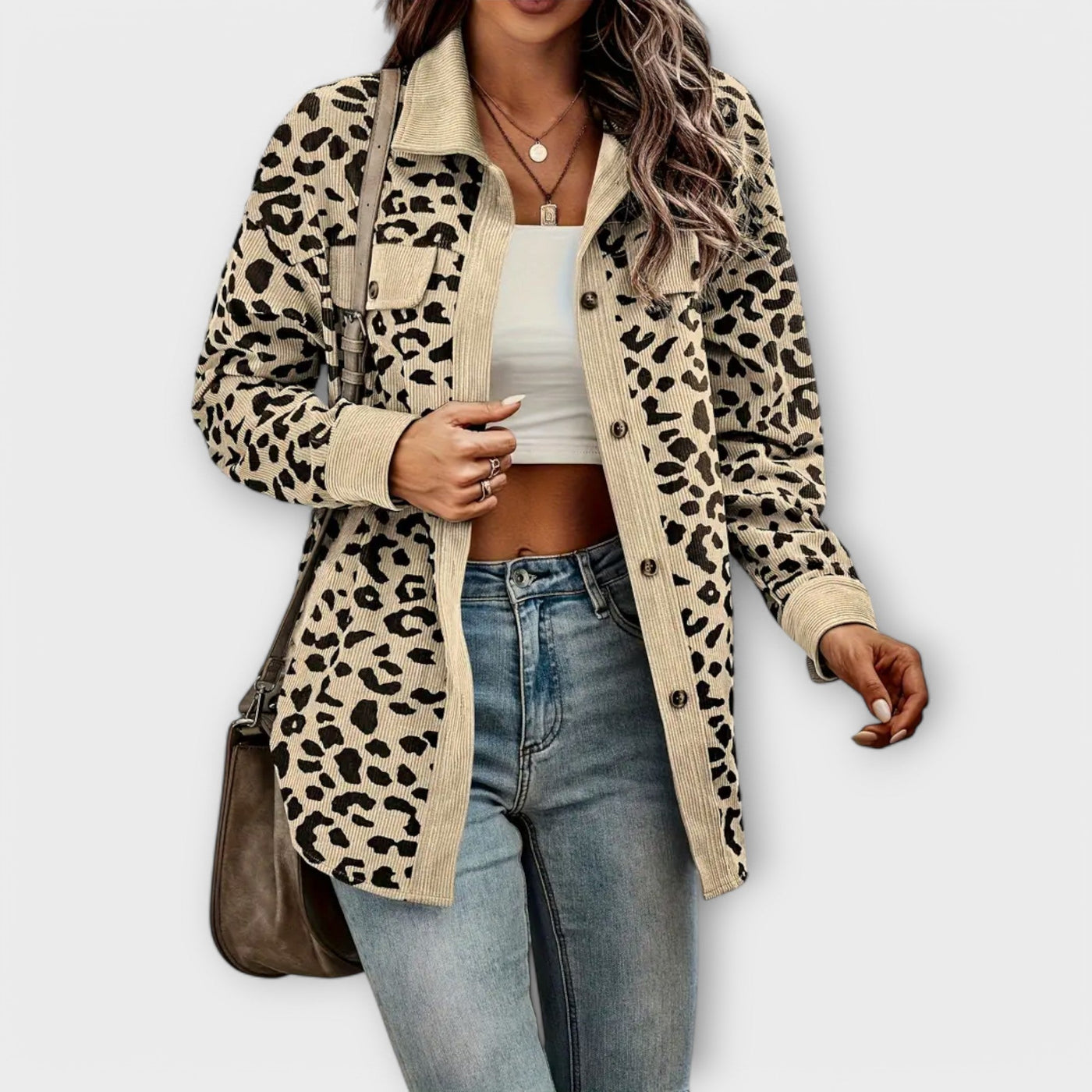 Charlène | Leopard Shirt Jacket