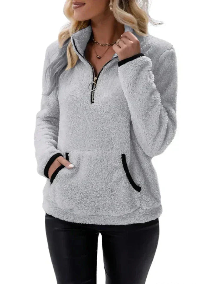 Claire | Cozy Sherpa Pullover