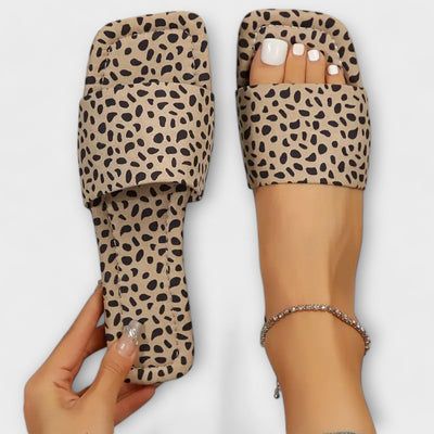 Juliette | Leopard Print Flat Mules