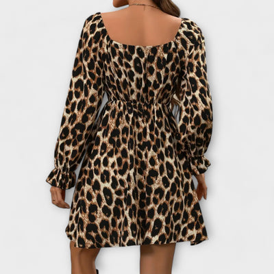 Anaïs | Leopard Velvet Dress