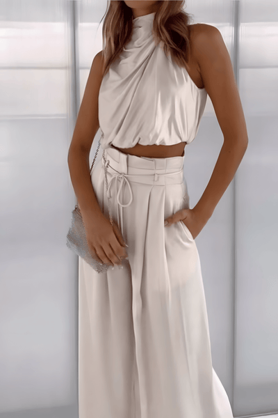 Brittany - Stylish Summer Ensemble in Silk for Women