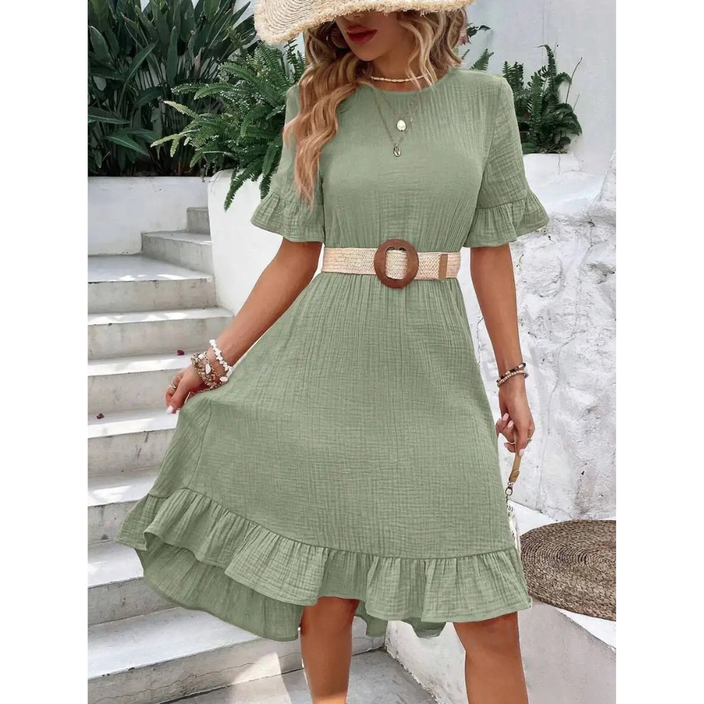 Ana | Elegant casual dress with ruffles