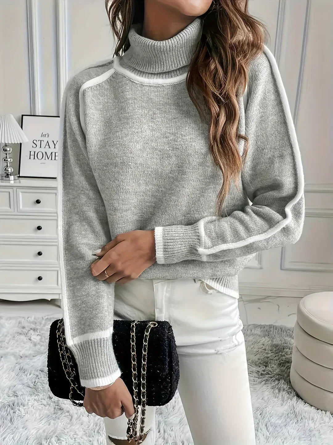 Jade | Cozy High Neck Sweater