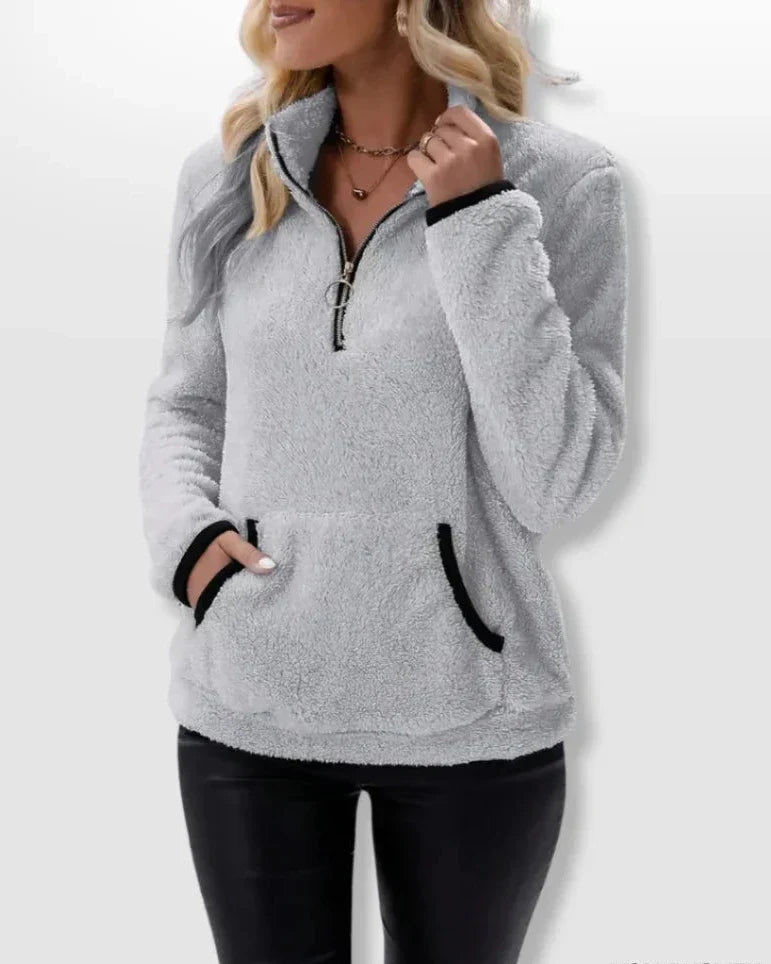 Claire | Cozy Sherpa Pullover