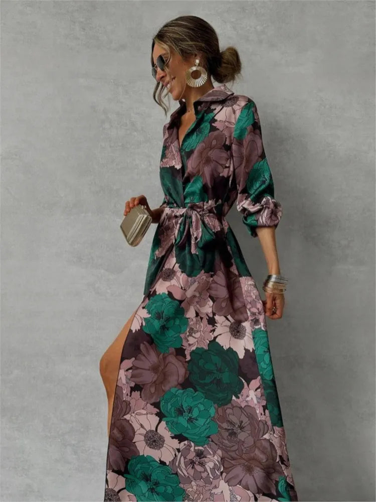 Mareen | Elegant dress with floral print