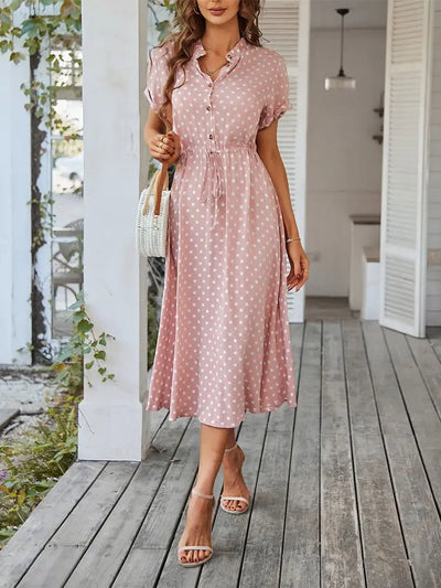 Shania | Elegant polka dot dress