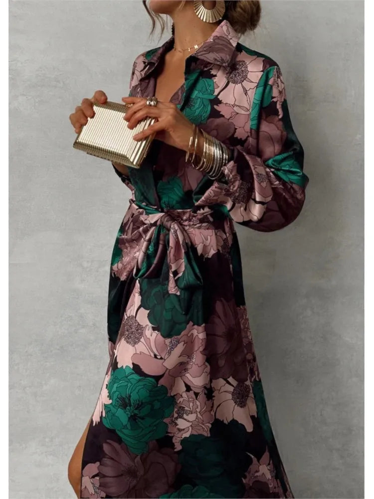 Mareen | Elegant dress with floral print