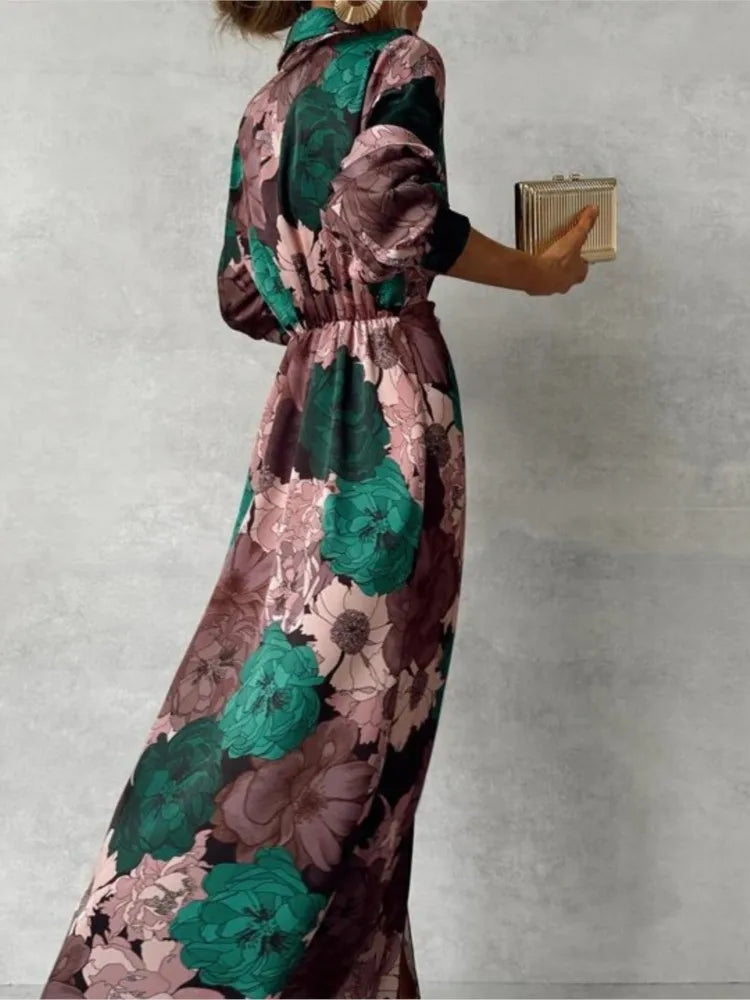 Mareen | Elegant dress with floral print