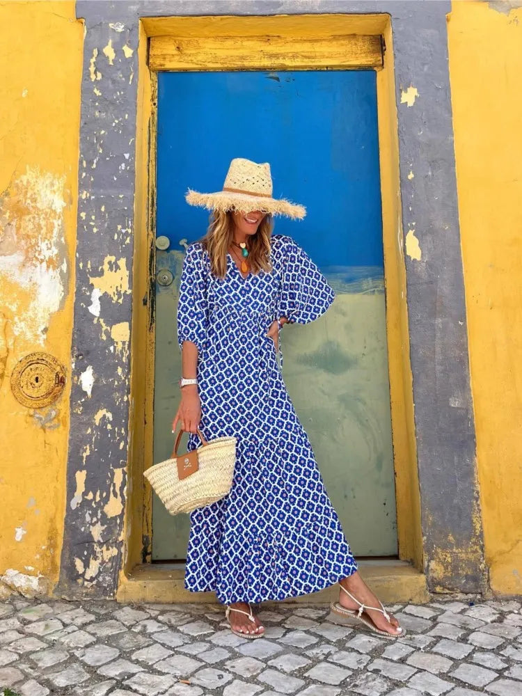 Roosmarijn | Boho midi dress