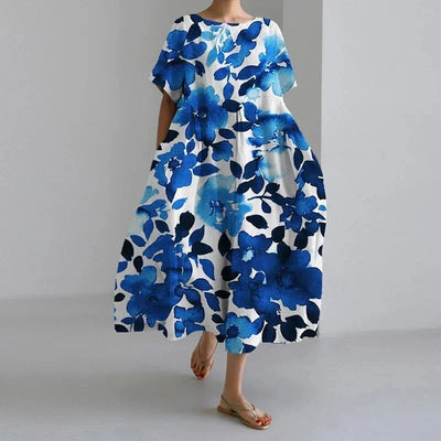 Harper | Airy maxi dress with floral print