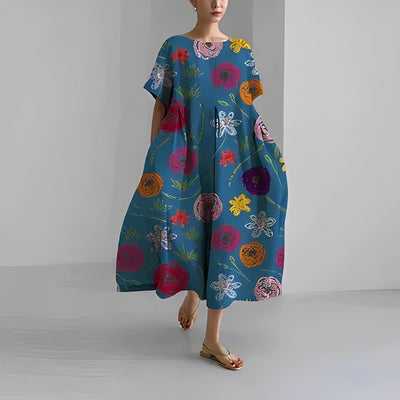 Harper | Airy maxi dress with floral print