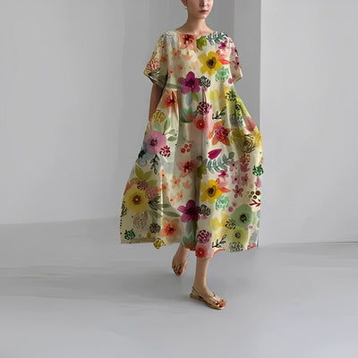 Harper | Airy maxi dress with floral print