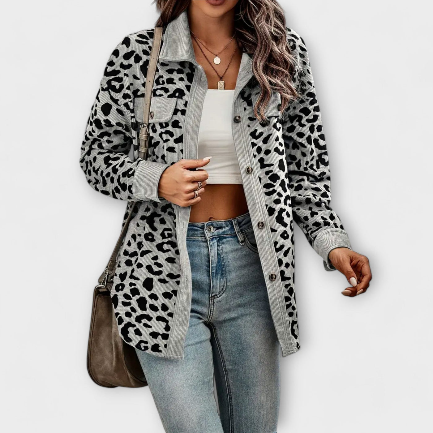 Charlène | Leopard Shirt Jacket