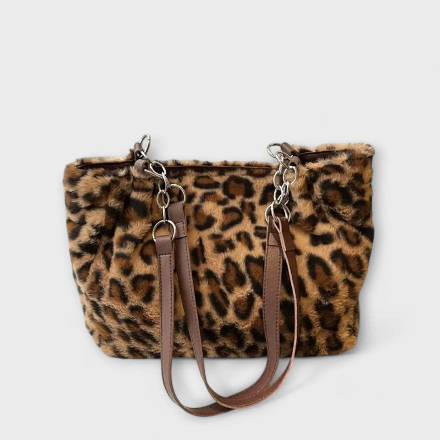 Patricia | Leopard Faux Fur Tote