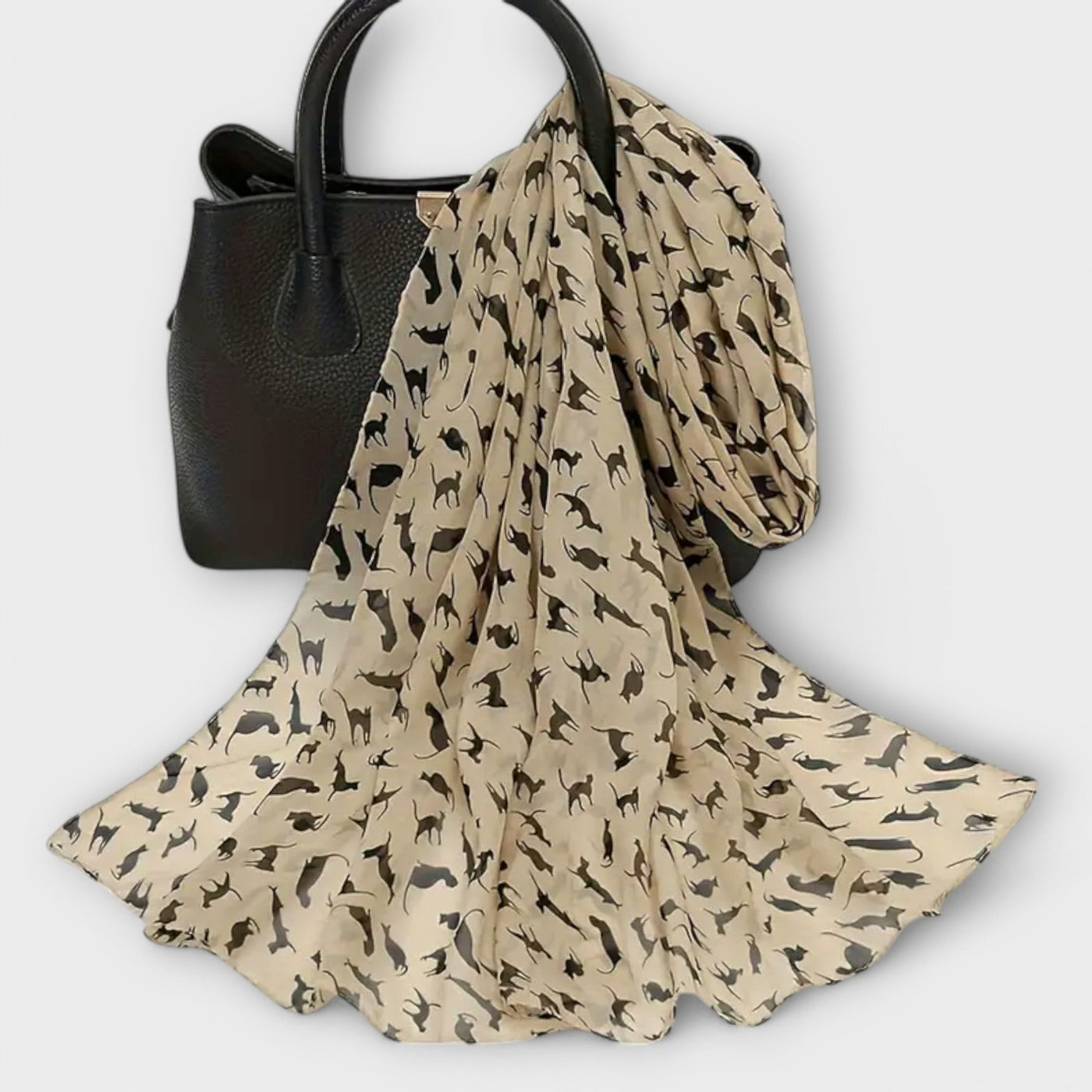 Marguerite | Leopard Chiffon Scarf